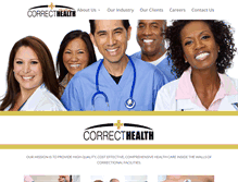 Tablet Screenshot of correcthealth.org